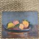 Still life in oil on impressionist cardboard