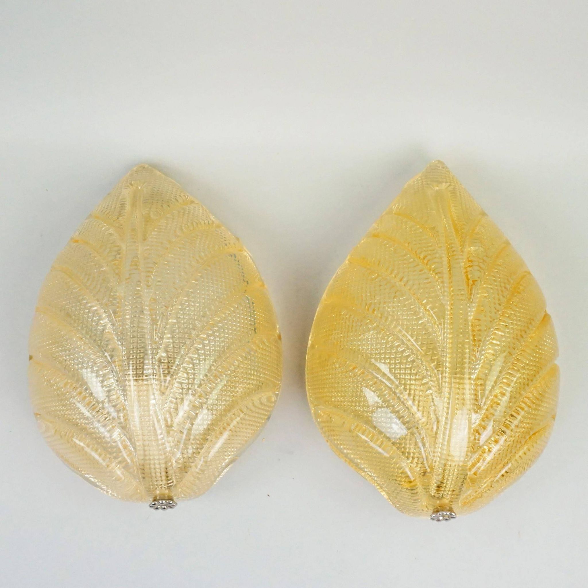 Fritz Kurz - Paire d'appliques pour Orrefors, Suède, 1960