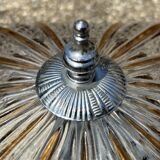 DKN Leuchte "sunburst" ceiling / wall light, RZB, two-tone, vintage, 1950s