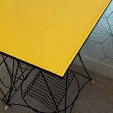 Side table for vintage vinyl records.