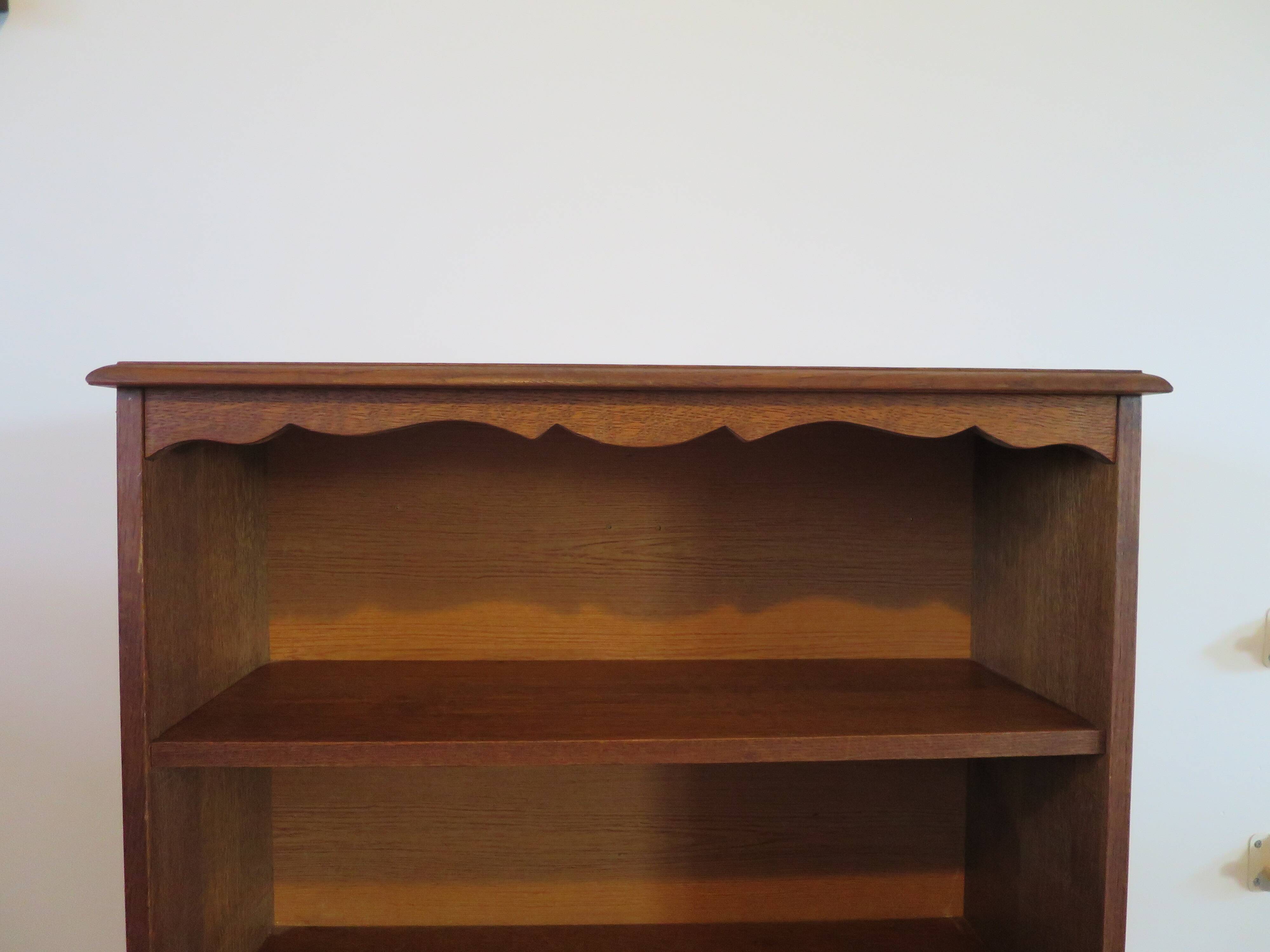 Set of 2 bibus 3 levels - oak color - bookcase shelves