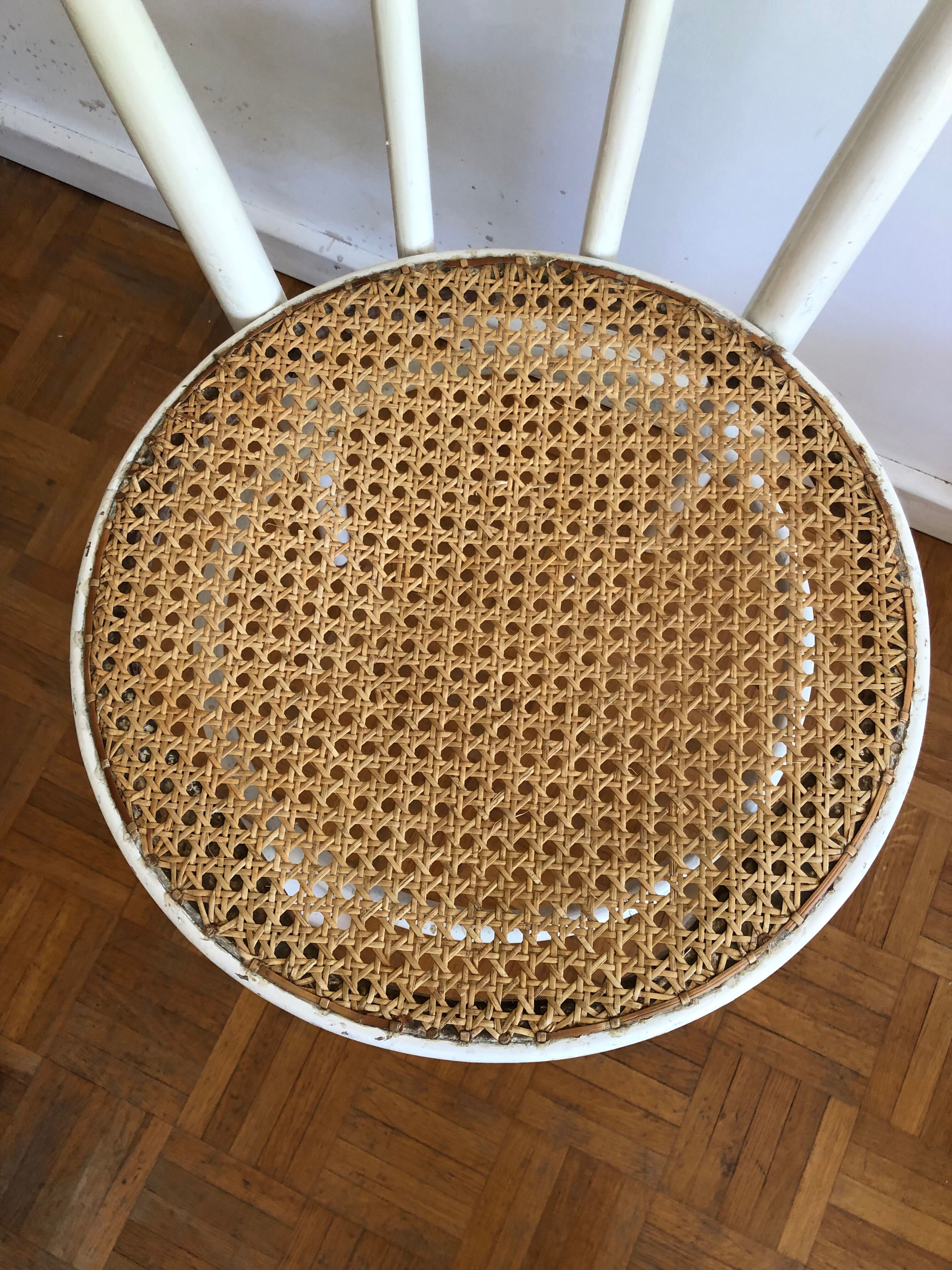 Four vintage bistro chairs