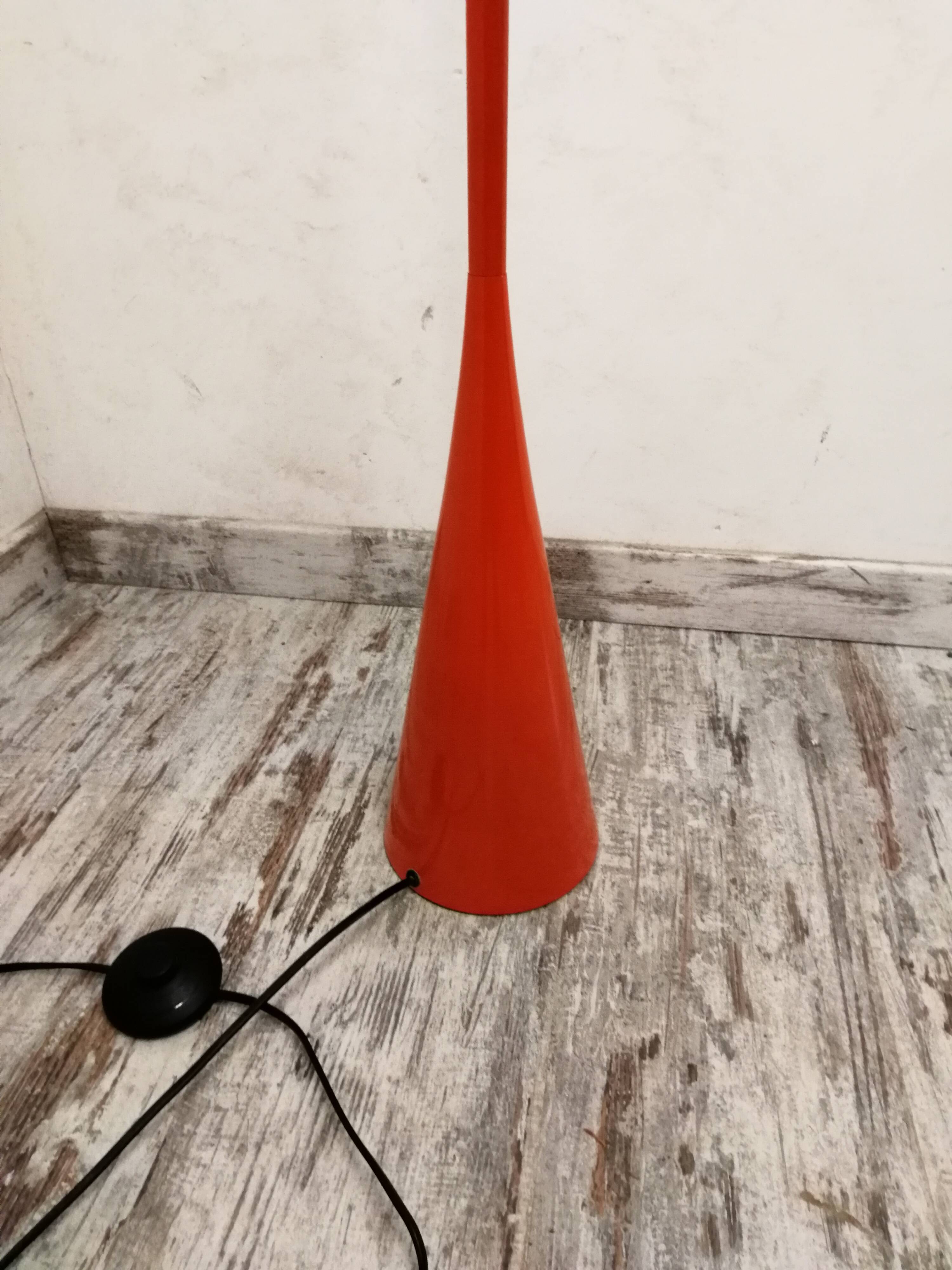 Vintage orange Mathias floor lamp