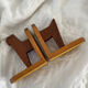Wooden bookends