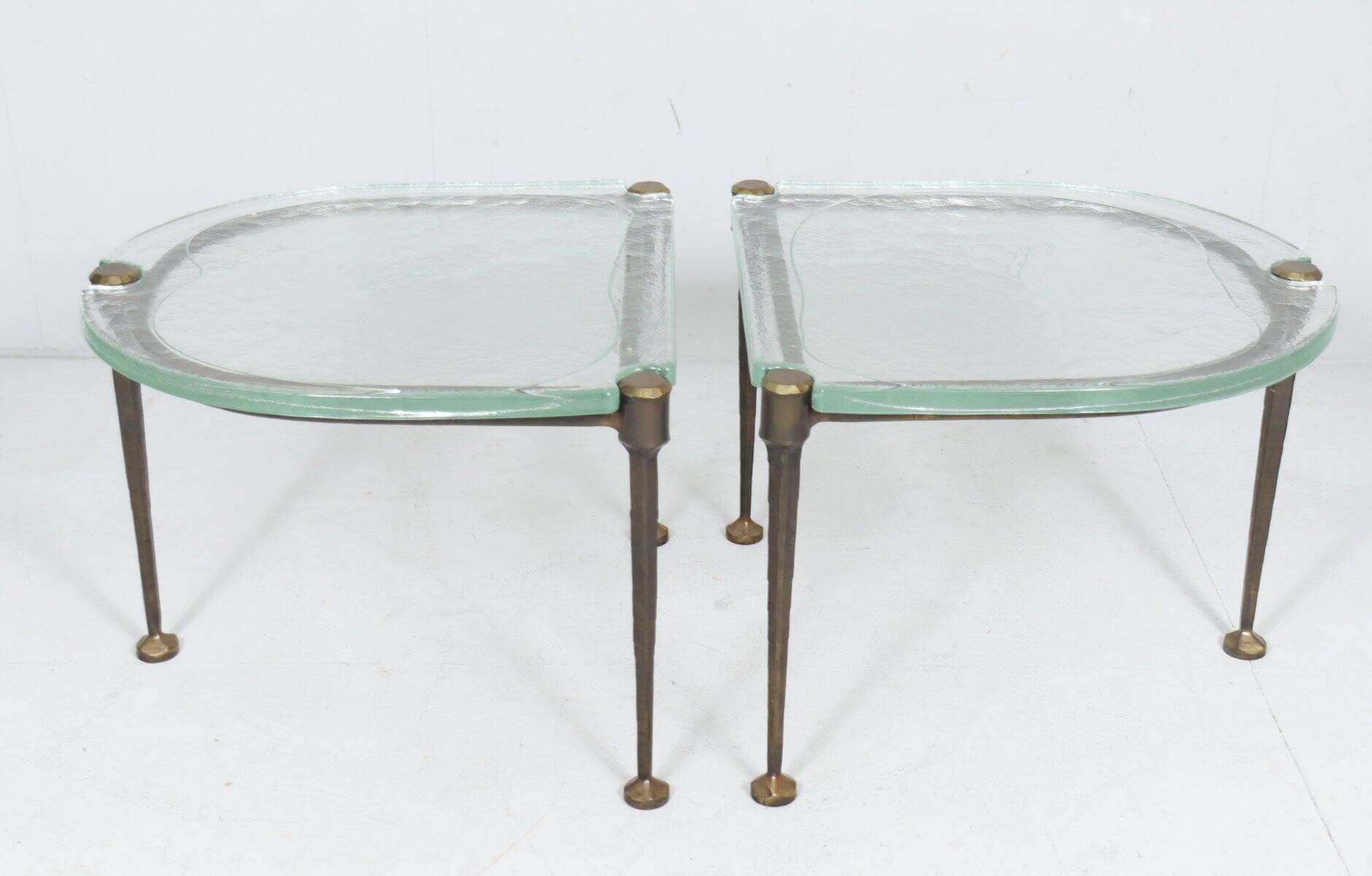 Brutalist German vintage coffee tables by Lothar Klute, 1980s, set of 2