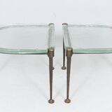 Brutalist German vintage coffee tables by Lothar Klute, 1980s, set of 2