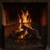 Mid-20th century 3-leaf firewall