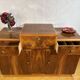 Art Deco English Burr Walnut Cocktail Sideboard – Circa 1930s  A stunning o