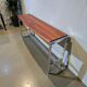 Curved base console in Scandinavian design – mahogany and chrome