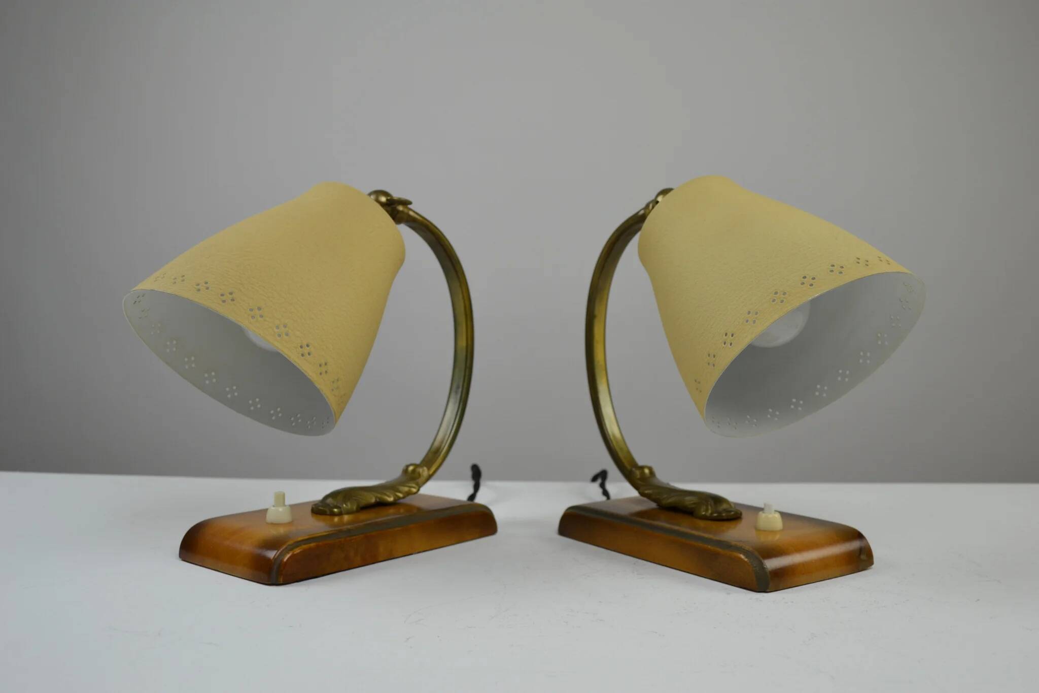 Pair of Table or Desk Lamps, Sweden, 1940s/1950s by EWÅ Armaturfabrik (attributed)