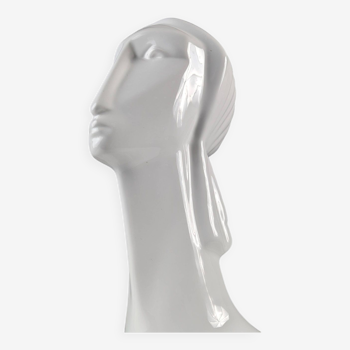 Buste De Femme En Céramique De Style Art Déco