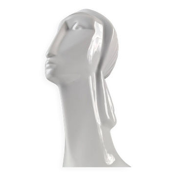 Buste De Femme En Céramique De Style Art Déco