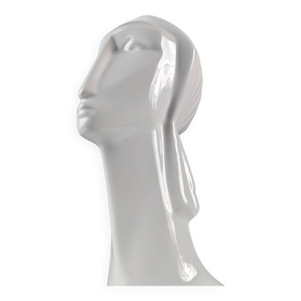 Art Deco Style Ceramic Woman Bust