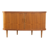 Teak veneer bar cabinet, Germany 1950s