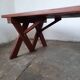 Paire de bancs pliant de  jardin  en bois