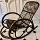 Rocking-chair bambou et rotin