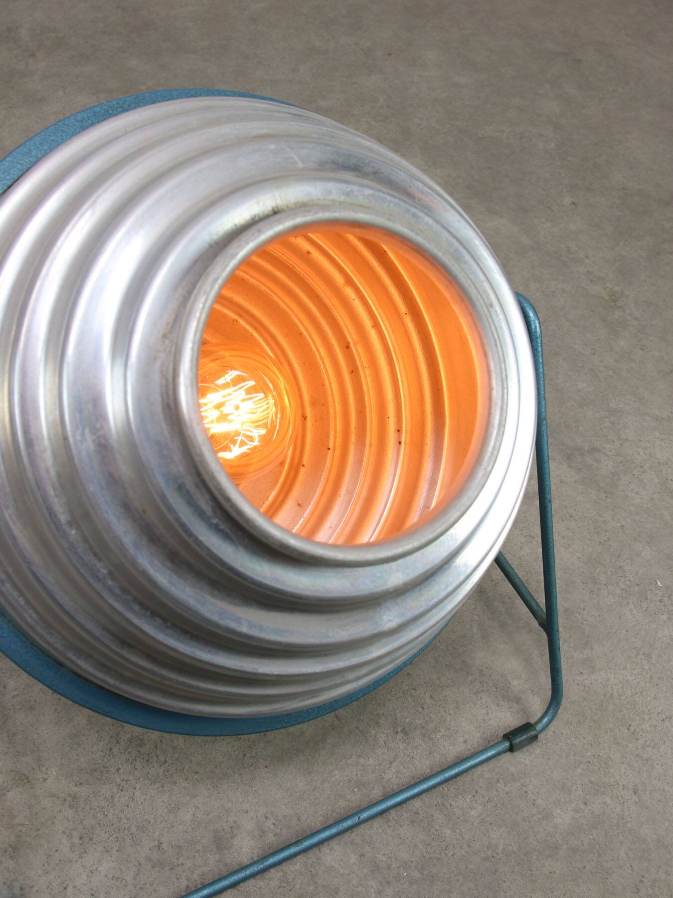 Mid-Century Italian Floor Reflector Lamp in Aluminium