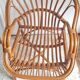 Paire de fauteuils en rotin vintage circa années 70