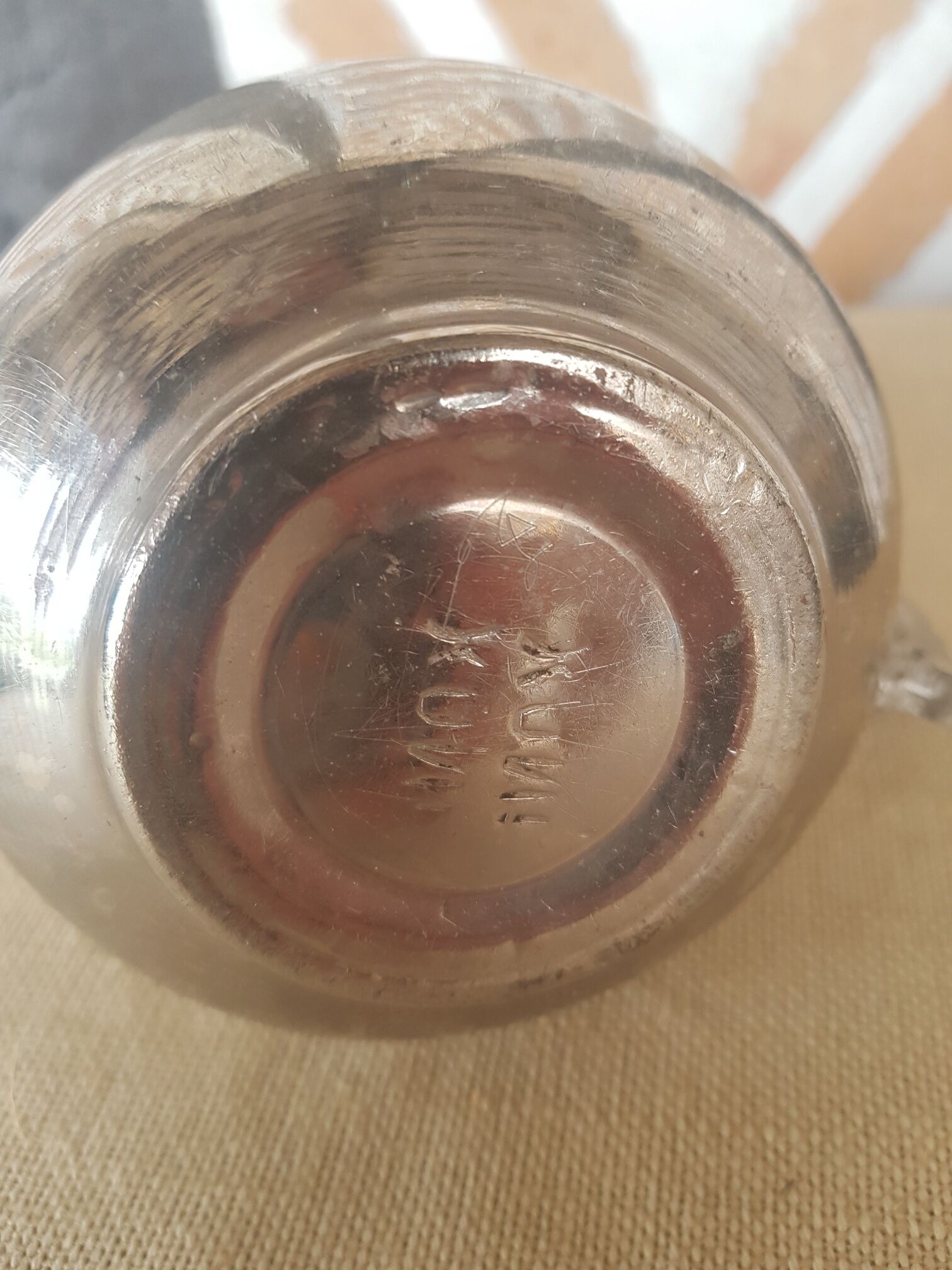 Oriental teapot silver metal