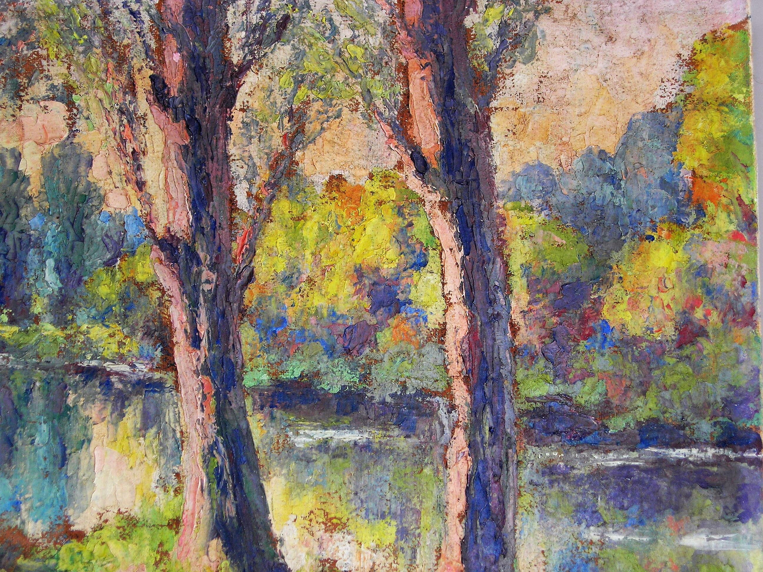 Landscape "Riverside" of Waelter-Otten 1897-1972