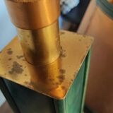 Lampe Art Déco Attribuée à Paul Dupré Lafon / Cuir Se killier et Parch