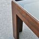 MCM coffee table in walnut and smoked glass by Afra and Tobia Scarpa, 1960s