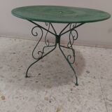Old metal garden table