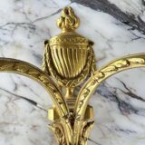 Paire D’appliques En Bronze Doré, Maison Baguès, Style Louis XVI, XXe Siècl