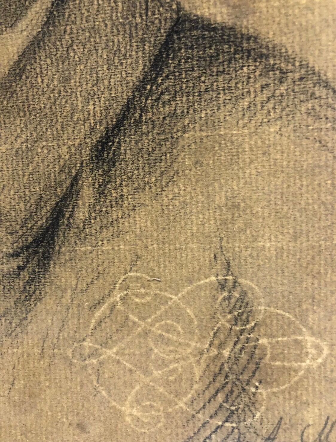 Drawing old lead mine A.M Portrait Man Moustache
