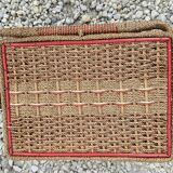 Vintage work box in braided rope