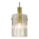 Large lantern-shaped pendant light with cylindrical glass shade by Limburg, Germany, 1960s.