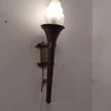 Pair of Flambeaux wall lights from the 50s/60s