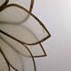 Paire appliques fleurs en nacre