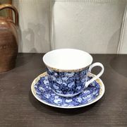 Jumbo cup english lunch Roy Kirkham model rose chintz blue