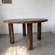 Round table 1950s constructivist walnut