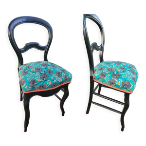 Lot de 2 chaises louis - philippe