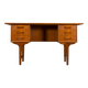 Danish teak desk by Gunnar Nielsen for Tibergaard 1960s