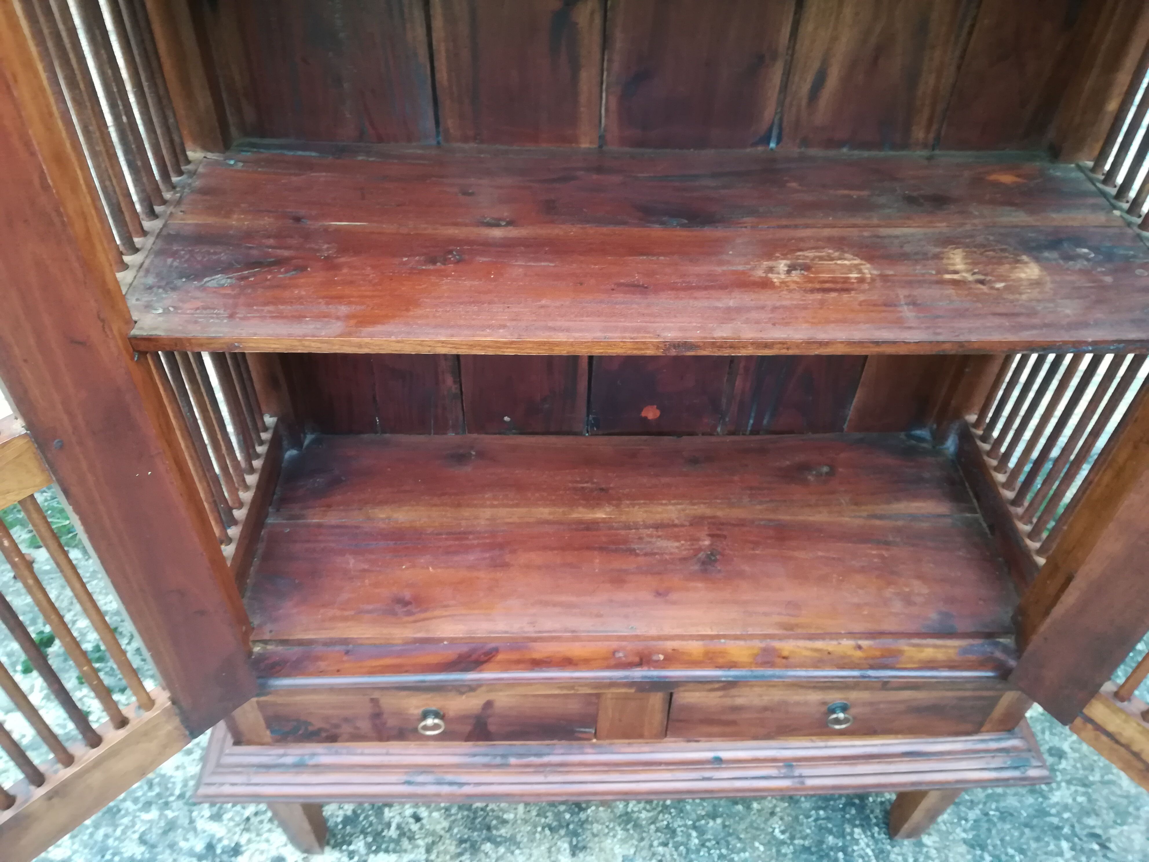 Teak bar cabinet