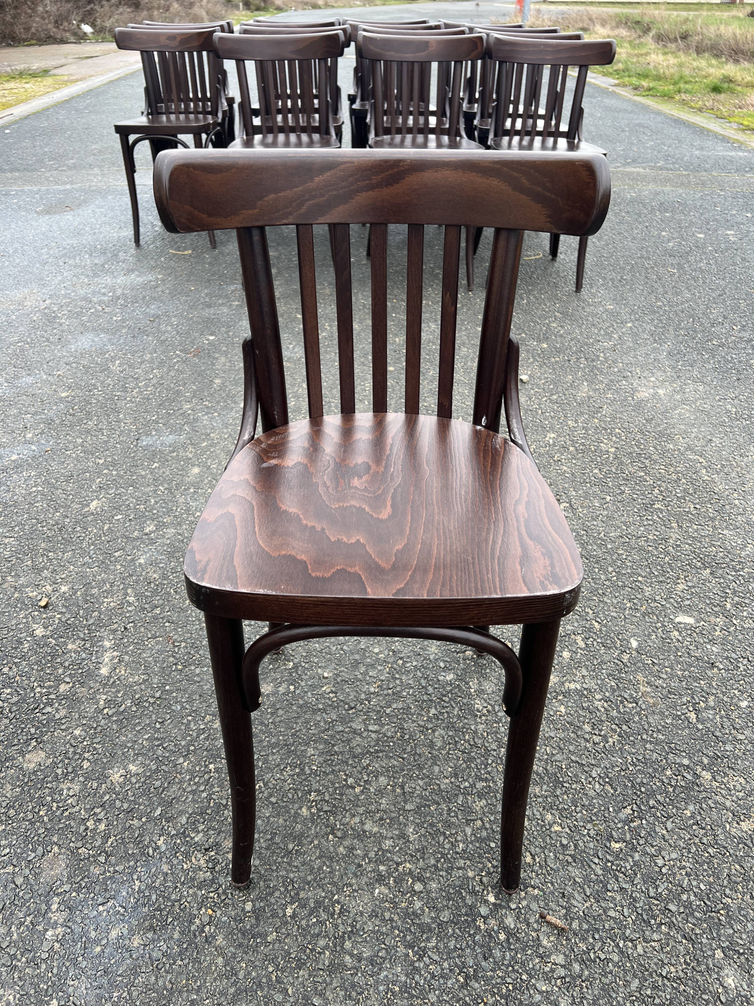 Set of 16 bistro chairs
