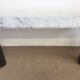 Black and White Marble Eros Console by Angelo Mangiarotti for Skipper, 1990s