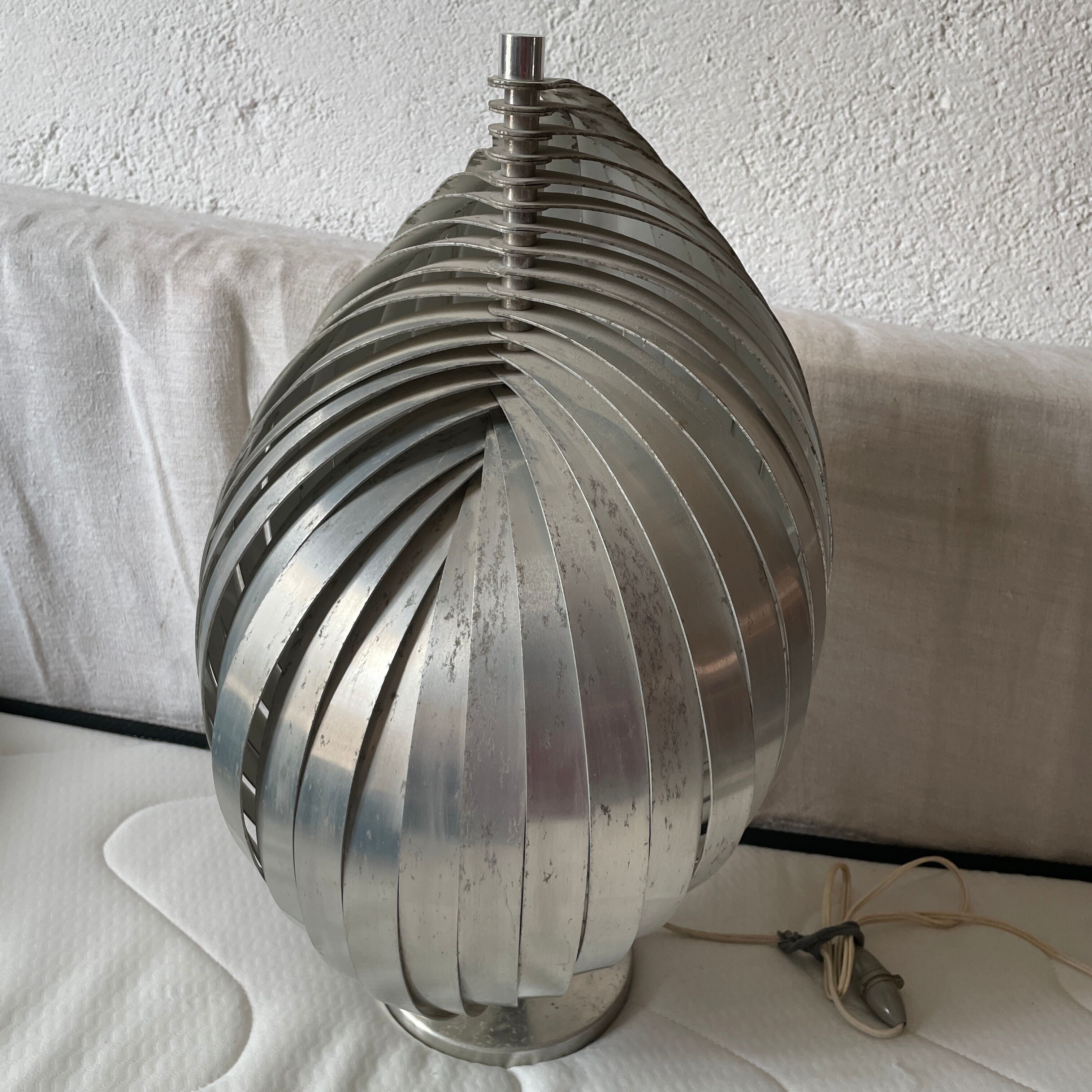 Spiral lamp Henri Mathieu 1970 design