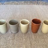 Set of 5 coffee cups