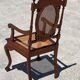 Ensemble de 6 fauteuils médaillon en bois tourné et sculpté fin XIXème