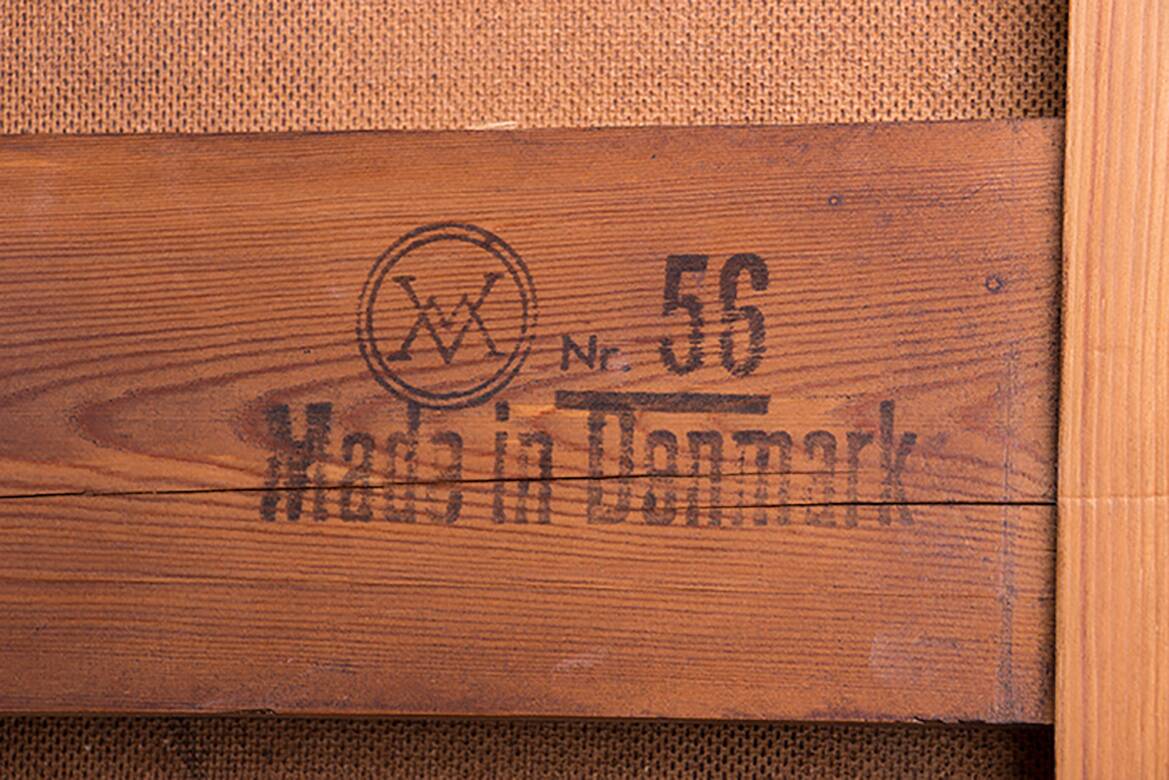 Danish teak desk, model 56, by Arne Wahl Iversen/Vinde Mobelfabrik.