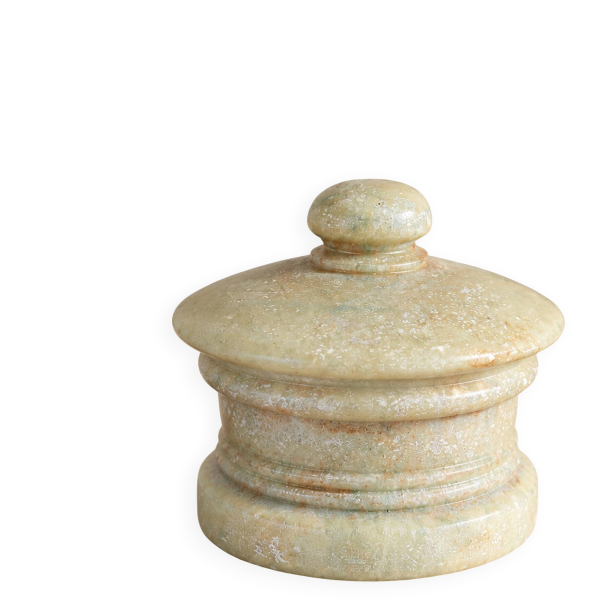 Vintage box in natural stone – Sculpted lid