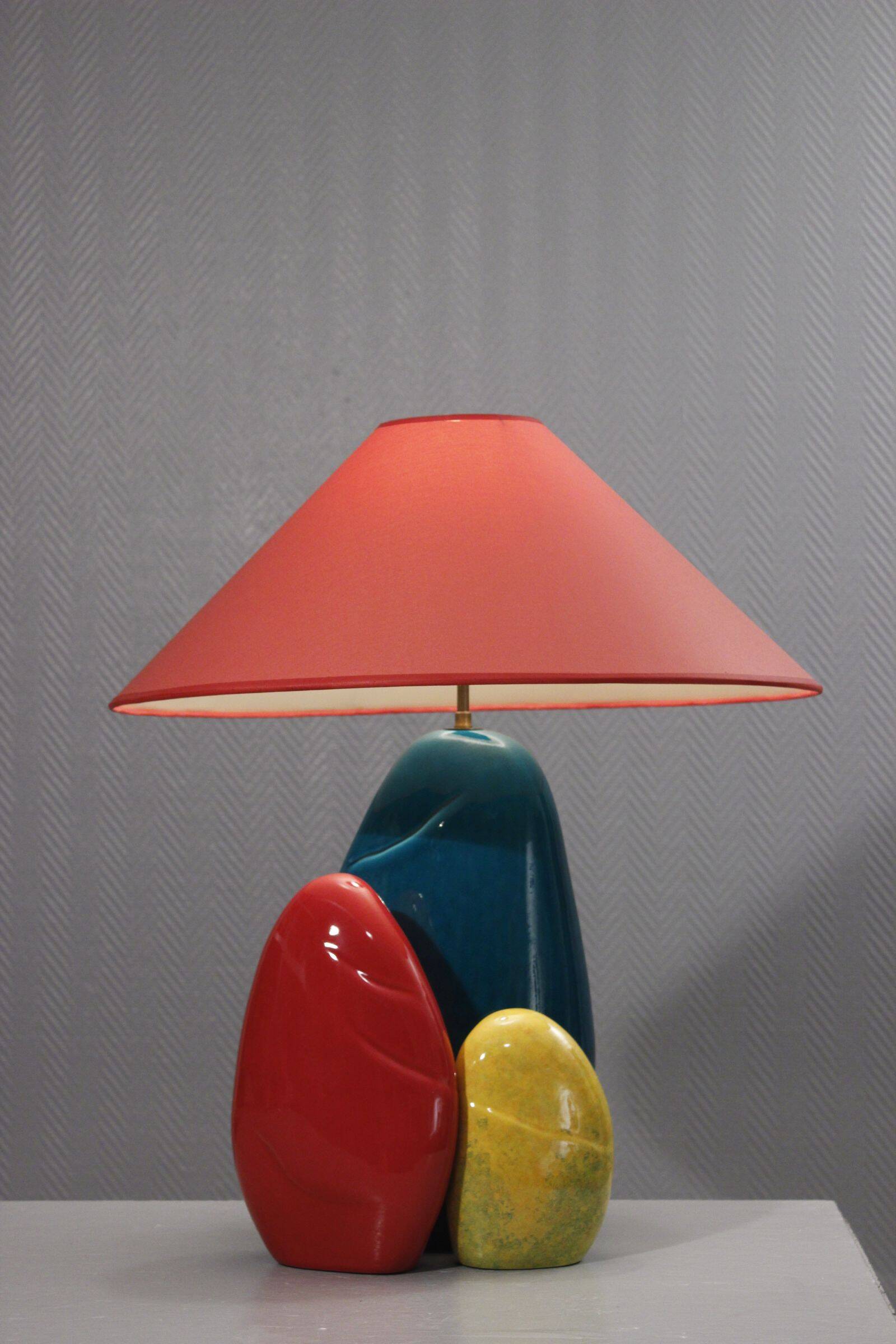 François Chatain Large menhir lamp vintage post-modern design 1990s