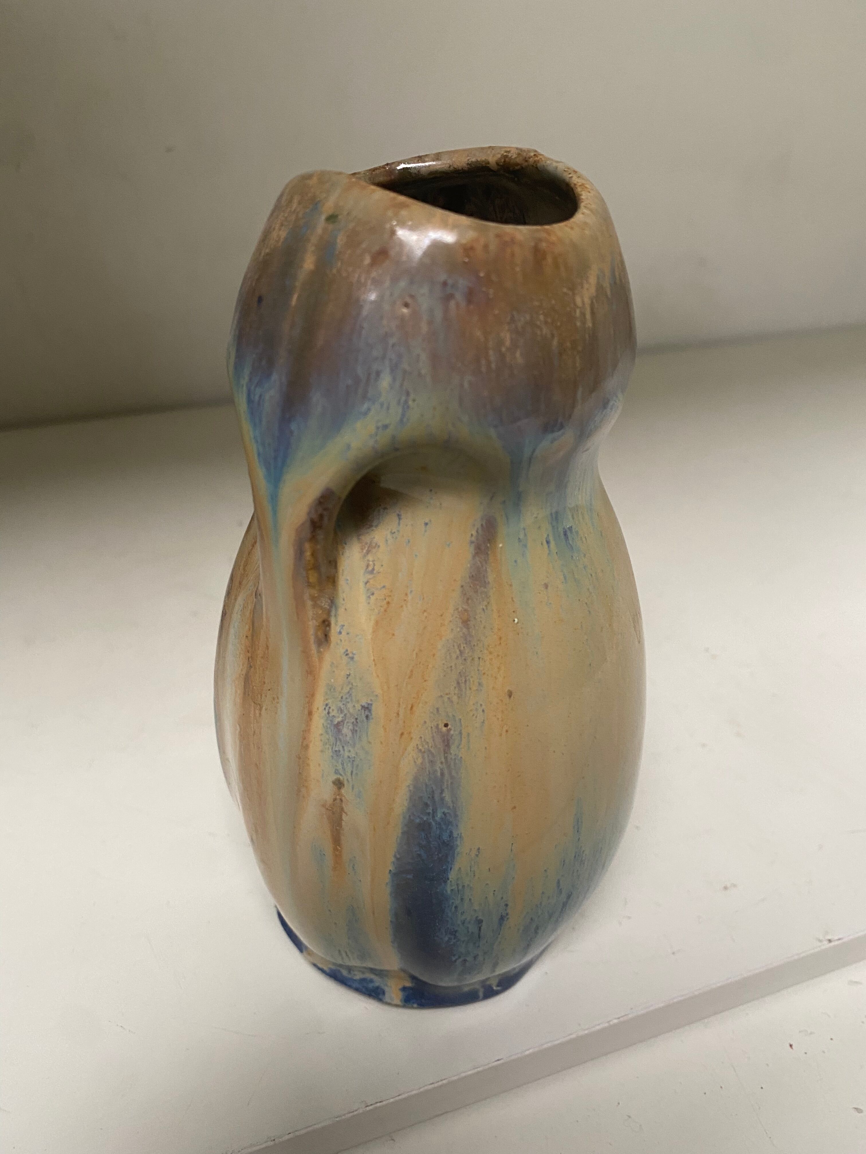 Flame sandstone vase