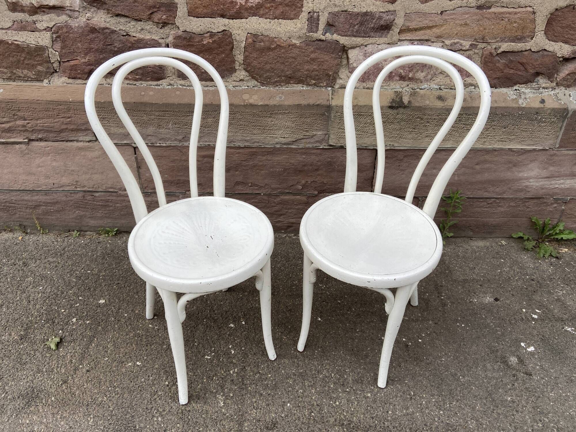 Pair of Viennese chair JJ Kohn 1900 parisian café bistro
