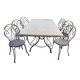 Ensemble table+6 chaises