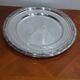 Very Pretty Set of 2 Round Silver-Plated Metal Dishes, Art Deco Orbrille